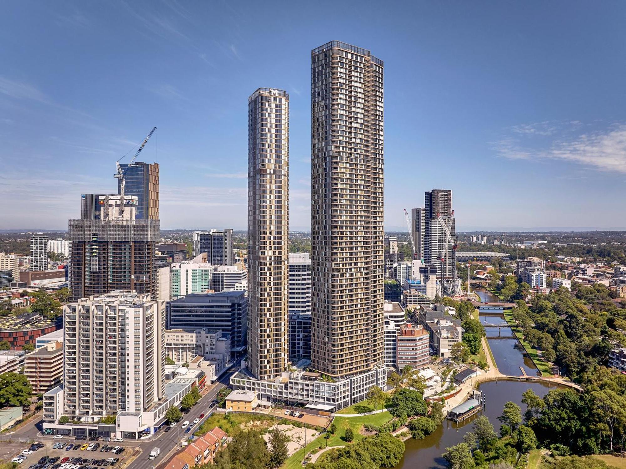 Meriton Suites George Street, Parramatta Сідней Екстер'єр фото