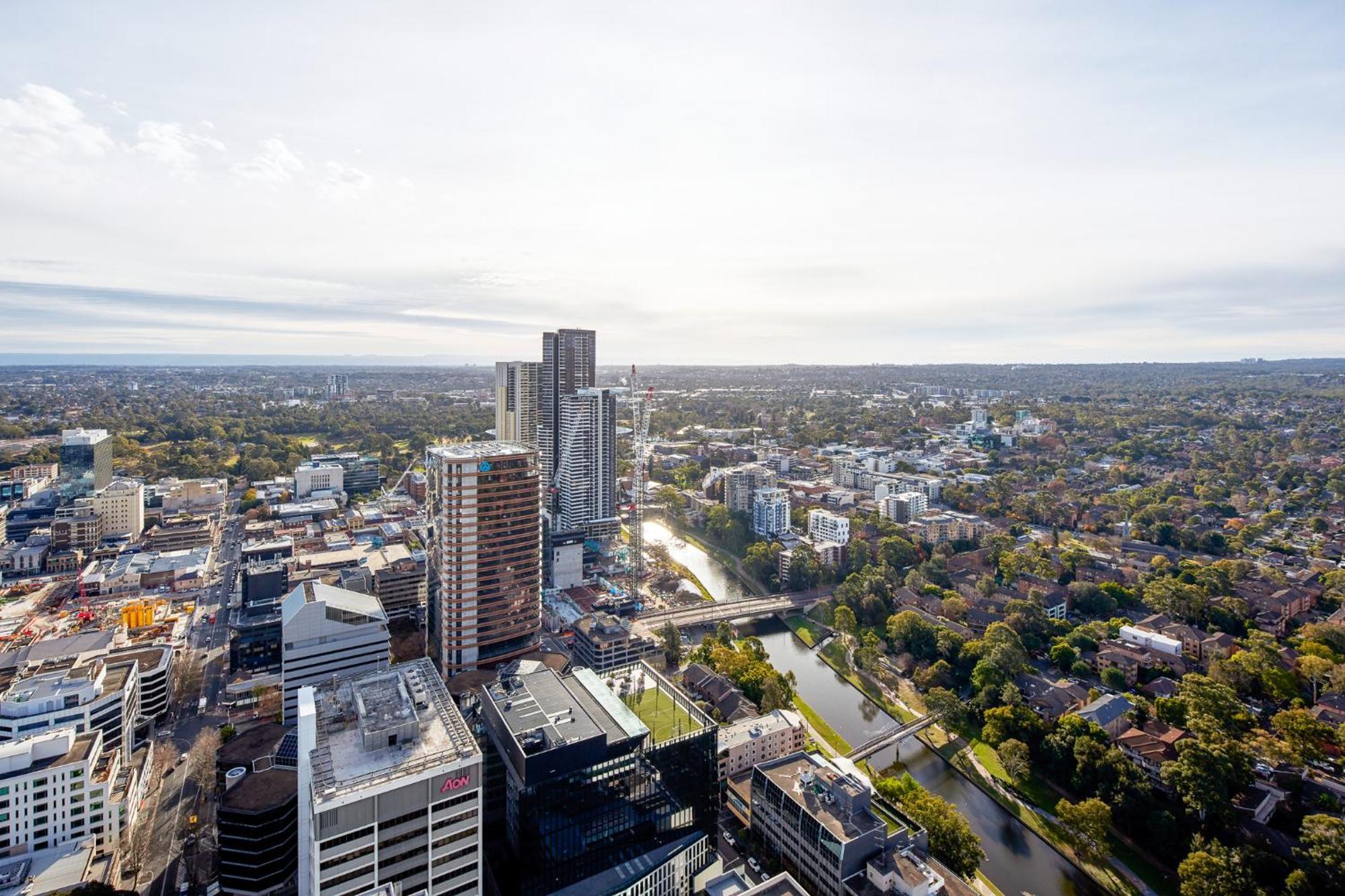Meriton Suites George Street, Parramatta Сідней Екстер'єр фото